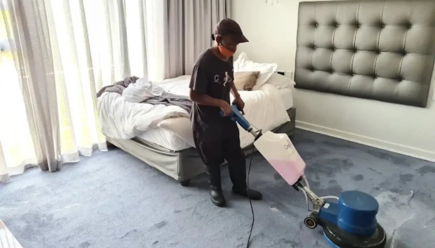 Fitted carpet professionally cleaned in a Cape Town bedroom (65)