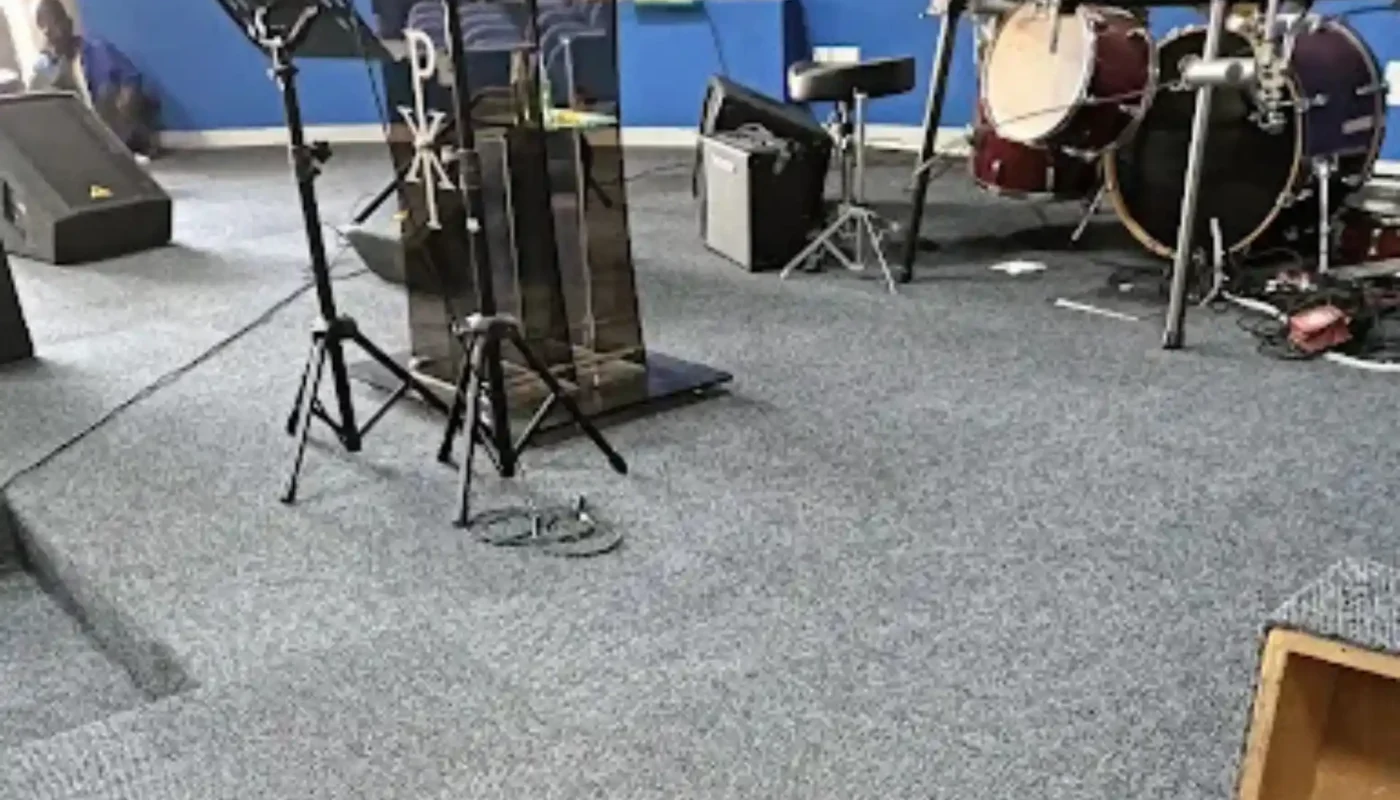Fitted carpet cleaning in a church hall, Cape Town
