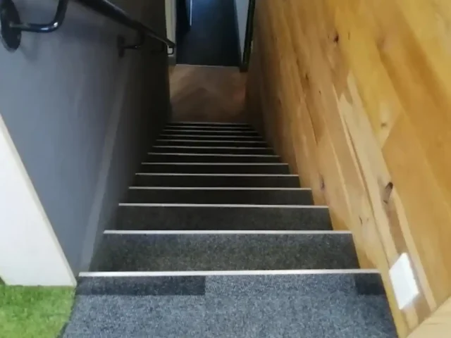 Carpeted staircase professionally cleaned in Cape Town
