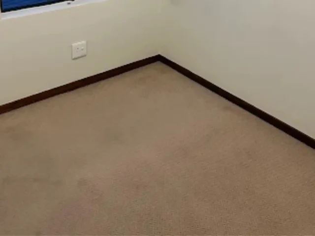 Warm-water extraction cleaning on a fitted carpet (4)